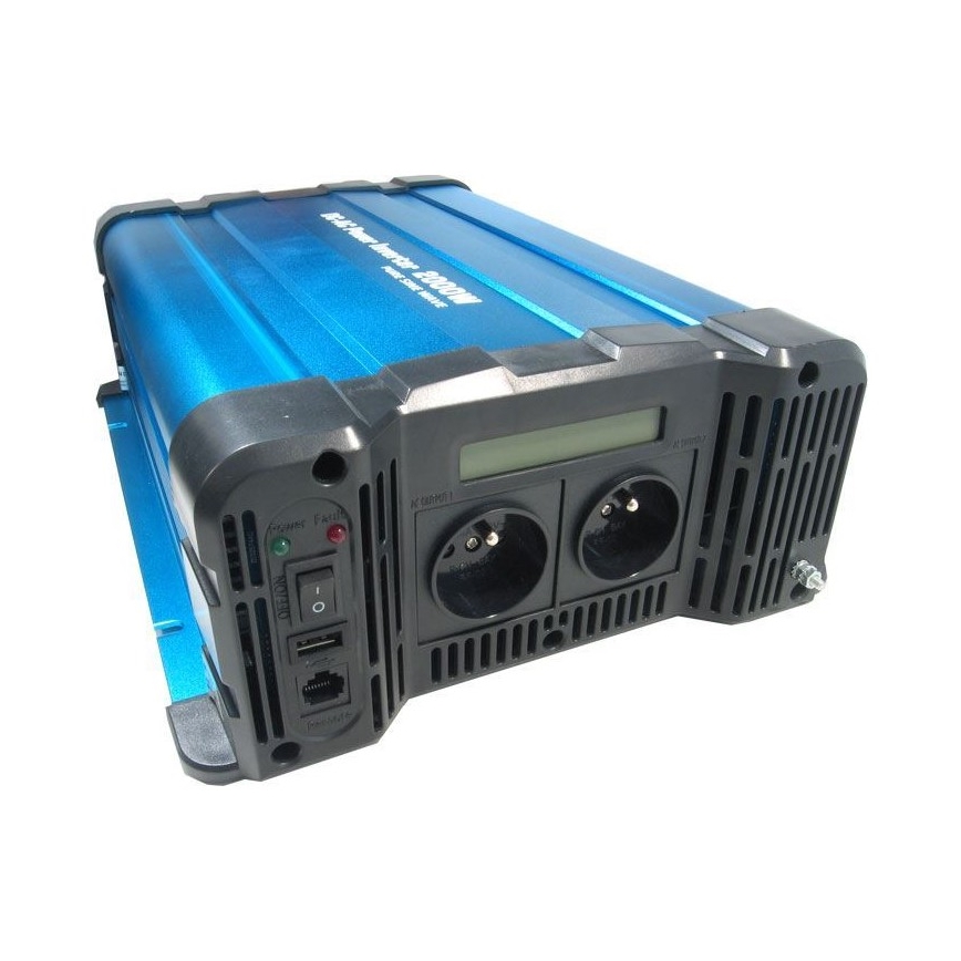 Spannungswandler 2000W/12/230V + Fernbedienung