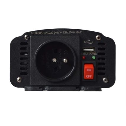 Spannungswandler 600W/12/230V mit USB