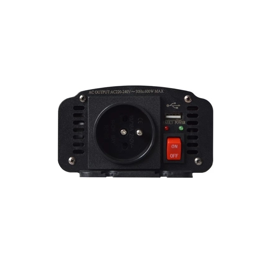 Spannungswandler 600W/12/230V mit USB
