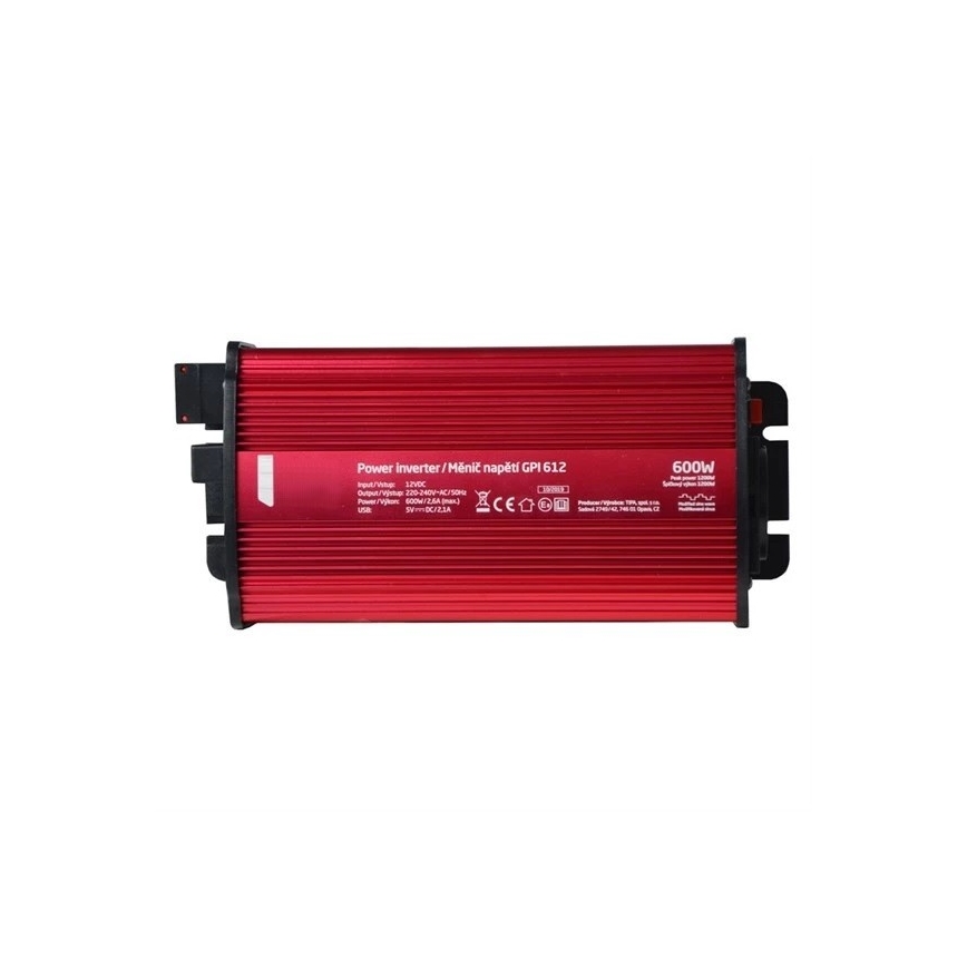 Spannungswandler 600W/12/230V mit USB