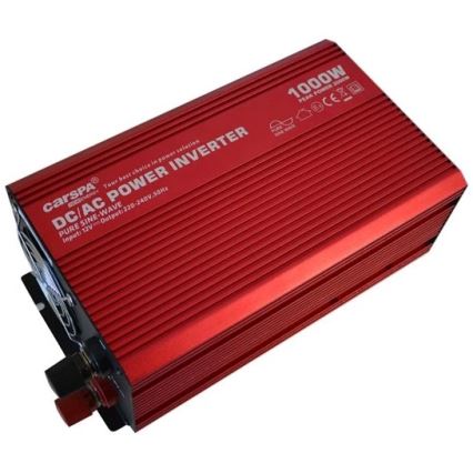 Spannungswandler CARSPA 1000W/12/230V + USB