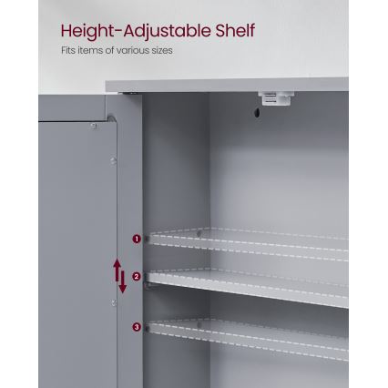 Spiegelschrank ZARA 58,5 x 56,5 cm, grau