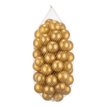 Spielbälle aus Kunststoff 50 Stück Ø 7 cm goldfarben