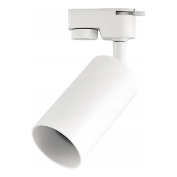 Spot für 1‑Phasen-Schienensystem 1xGU10/10W/230V weiß