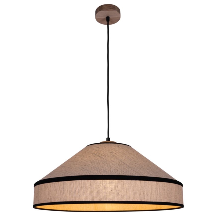 Hängeleuchte an Schnur AMIGO 1xE27/60W/230V Eiche – FSC-zertifiziert