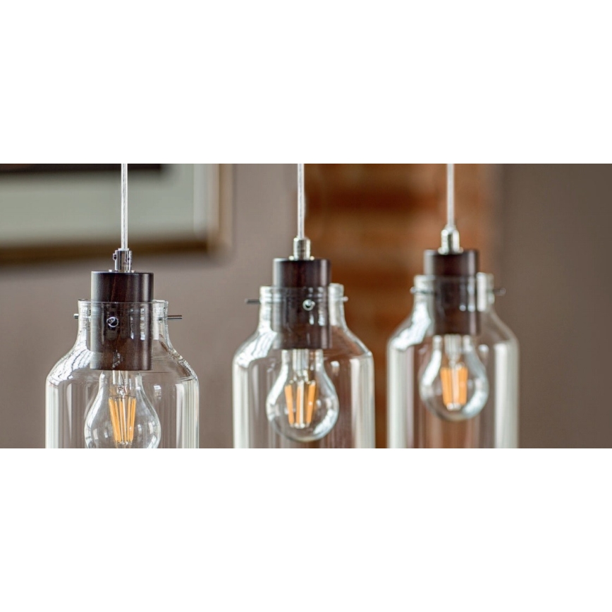 Hängeleuchte an Schnur ALESSANDRO 1xE27/60W/230V – FSC-zertifiziert