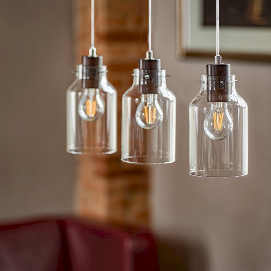 Hängeleuchte an Schnur ALESSANDRO 1xE27/60W/230V – FSC-zertifiziert