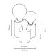 Tischlampe VINCENT 3xE27/15W/230V – FSC-zertifiziert