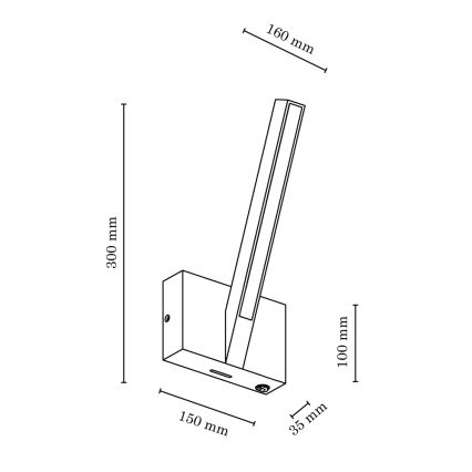 LED-Wandbeleuchtung LINUS LED/3,75W/230V Eiche – FSC-zertifiziert