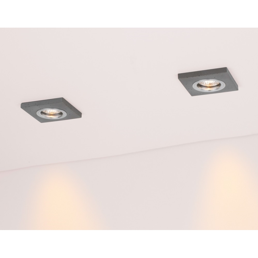LED-Einbauleuchte VITAR 1xGU10/5W/230V CRI 90 Beton – FSC-zertifiziert