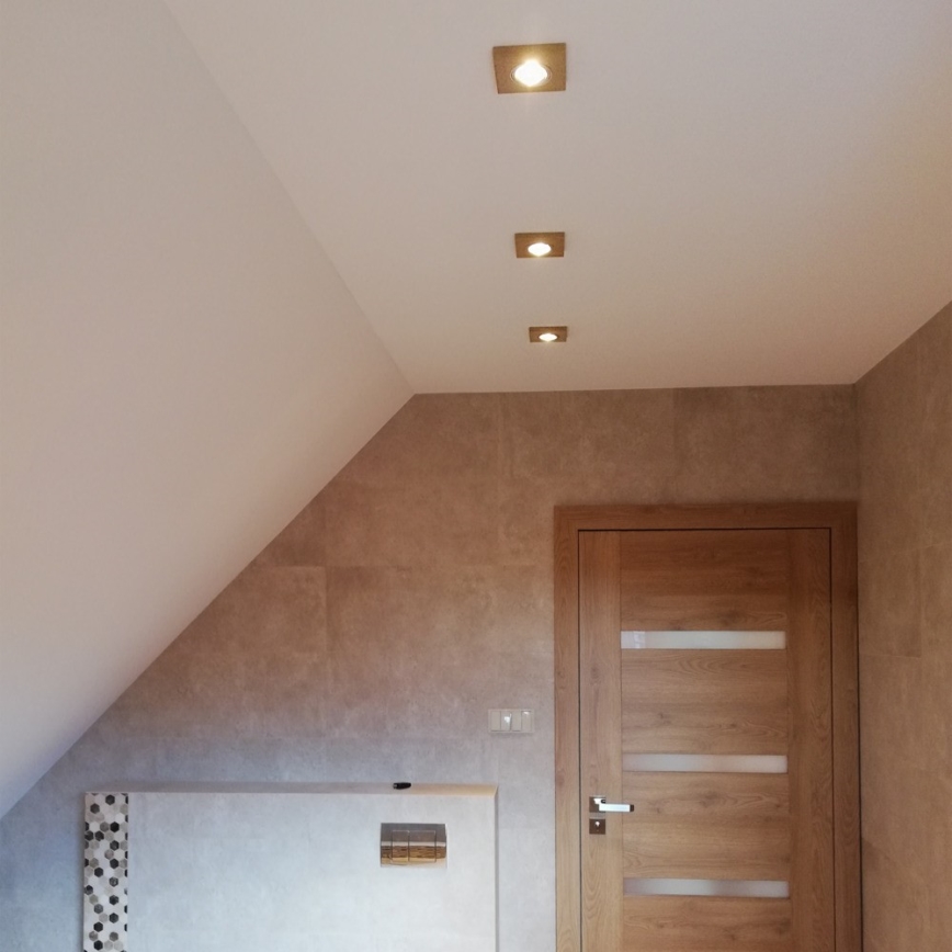 SET 3x LED-Einbauleuchte VITAR 1xGU10/5W/230V CRI 90 Sandstein – FSC-zertifiziert