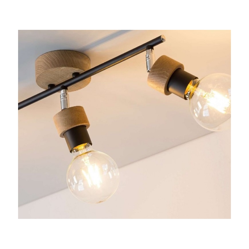 Strahler MARJOLAINE 3xE27/25W/230V Eiche – FSC-zertifiziert