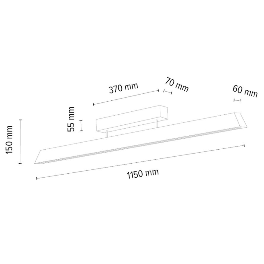 Dimmbare LED-Anbauleuchte DEROTT 3xLED/14W/230V Eiche