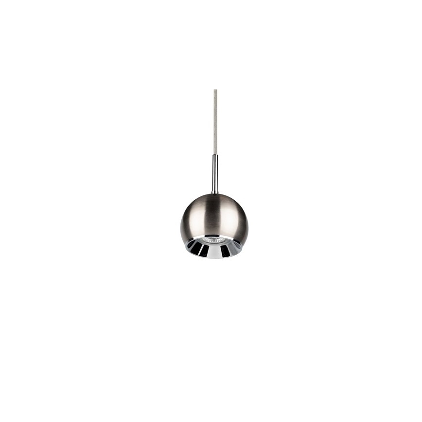 LED Kronleuchter an Kabel BALL WOOD 1xGU10/5W/230V matt Buche