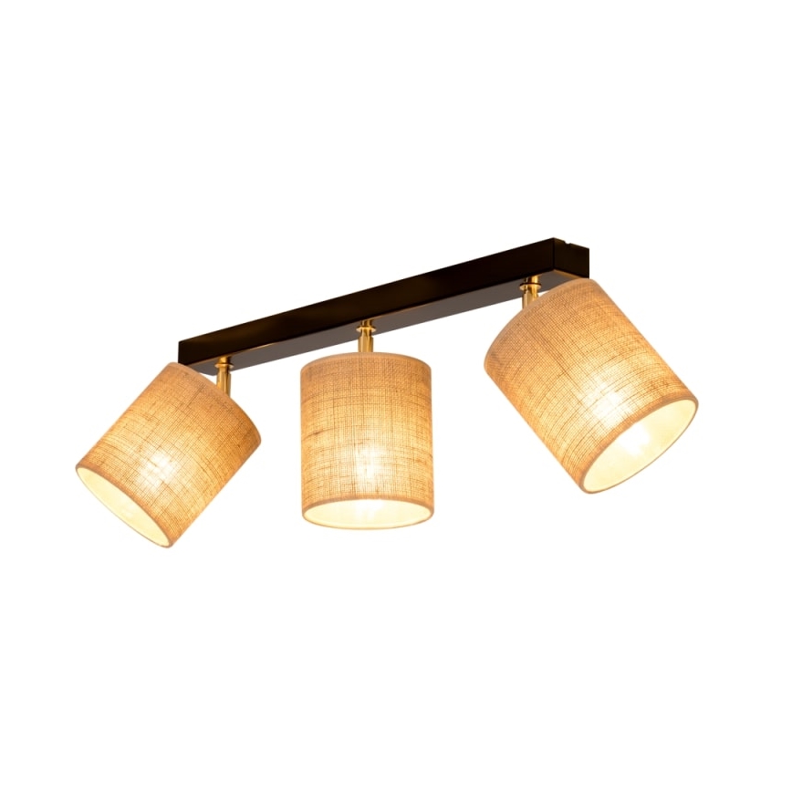 Deckenspotleuchte JUTE 3xE27/25W/230V – FSC-zertifiziert