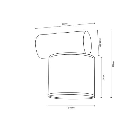 Wandlampe PINO MIX 1xE27/25W/230V Kiefer – FSC-zertifiziert