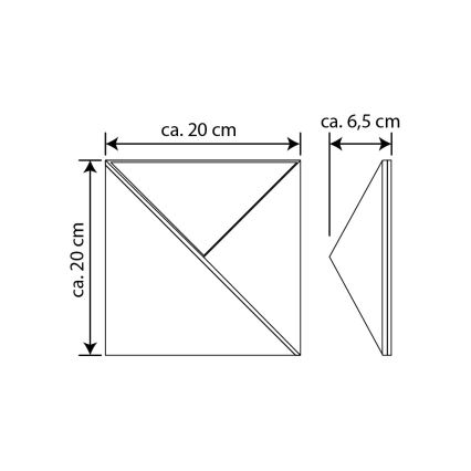 LED-Solar-Hausnummer LED/3x0,1W/2,4V IP44 – FSC-zertifiziert