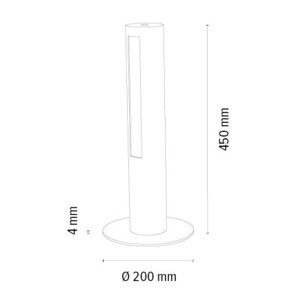 Dimmbare LED-Tischleuchte CONOR LED/9W/230V Eiche