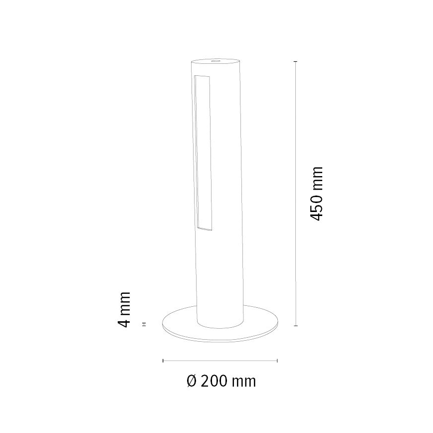 Dimmbare LED-Tischlampe CONOR LED/9W/230V Eiche – FSC-zertifiziert