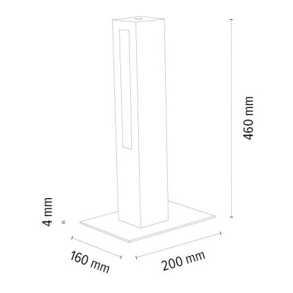Dimmbare LED-Tischleuchte LEON LED/9W/230V Eiche