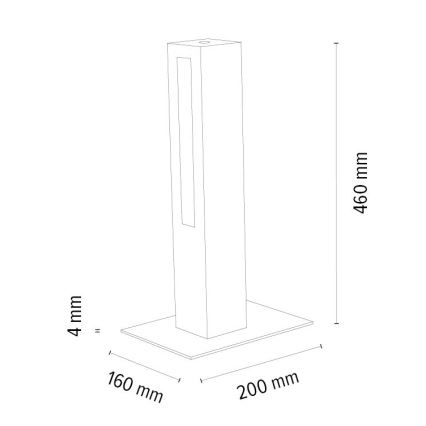 Dimmbare LED-Tischleuchte LEON LED/9W/230V Eiche