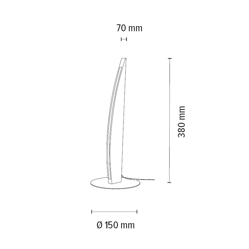 Dimmbare LED-Tischleuchte DUBAI LED/4W/230V Eiche