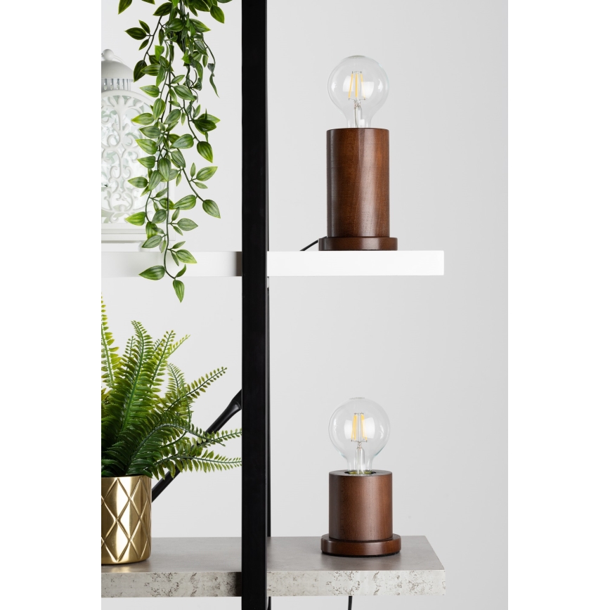 Tischleuchte TASSE 1xE27/25W/230V Buche – FSC-zertifiziert
