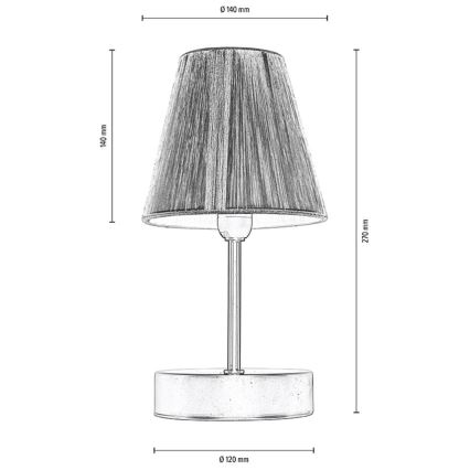 Tischleuchte MILA 1xE14/25W/230V Birke – FSC-zertifiziert