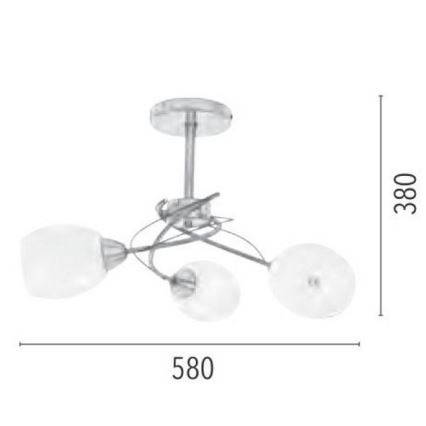 Stangen-Deckenleuchte PISA 3xE27/60W/230V – FSC-zertifiziert