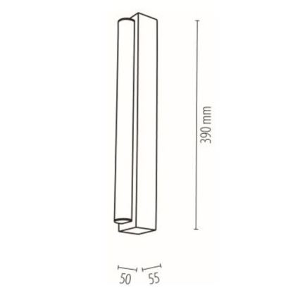 LED-Spiegelbeleuchtung für Badezimmer AQUAVIVA LED/6W/230V 39 cm IP44 Eiche