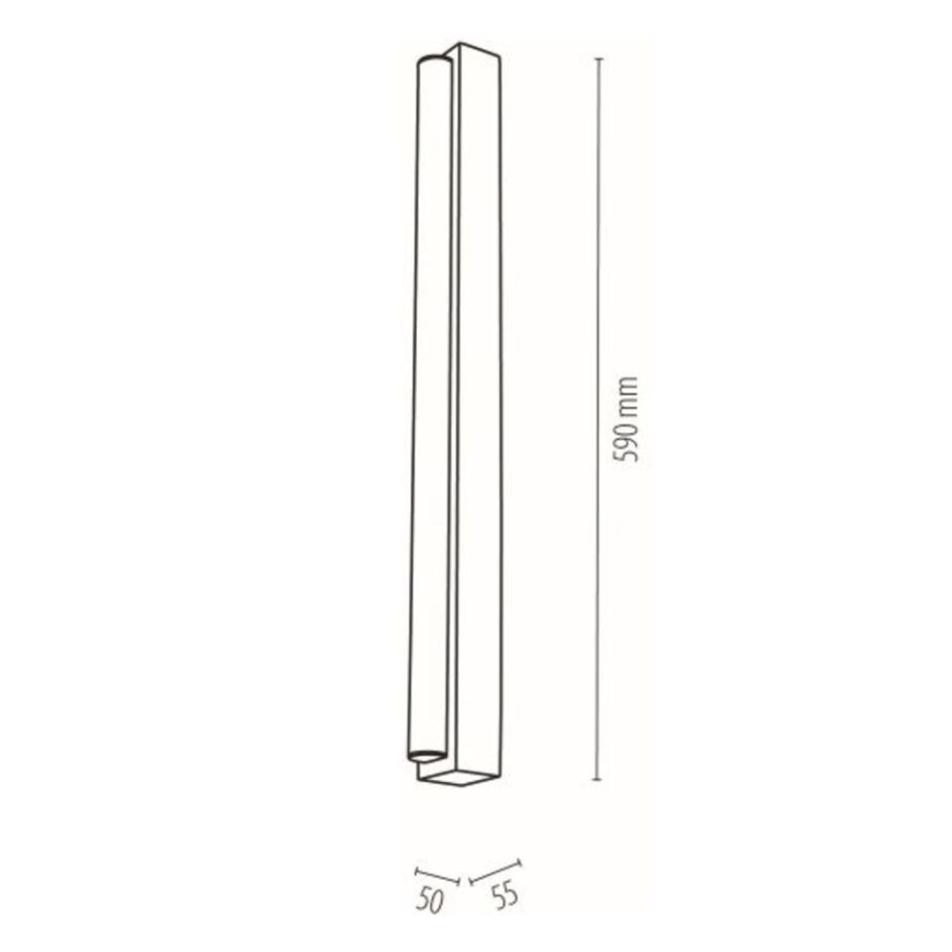 LED-Spiegelbeleuchtung für Badezimmer AQUAVIVA LED/9W/230V 59 cm IP44 Eiche