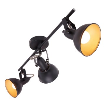 Spotleuchte 3x E14/40W/230V, schwarz