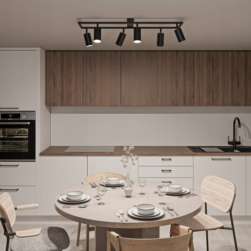 Spotleuchte 6xGU10/30W/230V schwarz