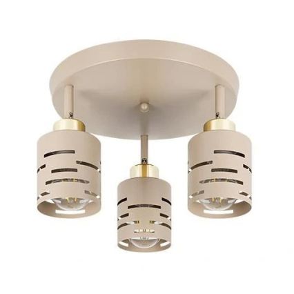 Spotleuchte ELEN 3xE27/35W/230V Beige/Gold