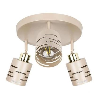 Spotleuchte ELEN 3xE27/35W/230V Beige/Gold