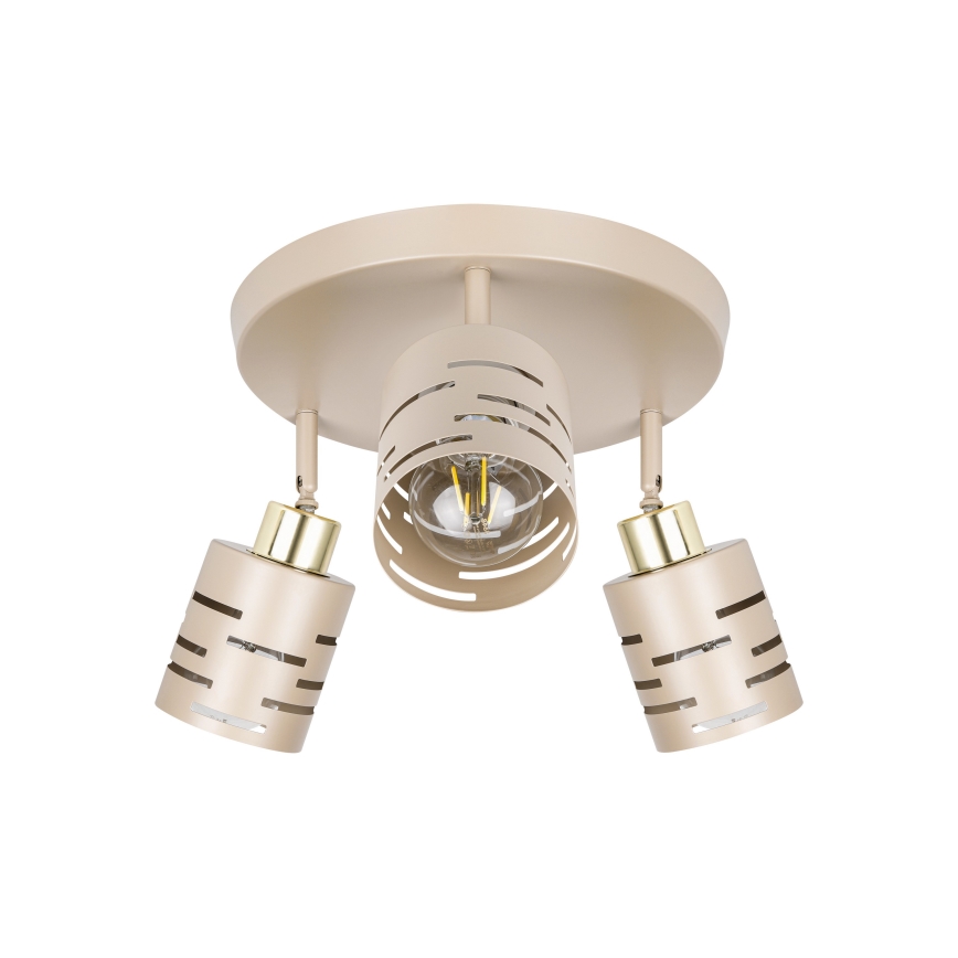 Spotleuchte ELEN 3xE27/35W/230V Beige/Gold