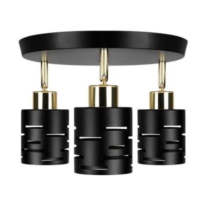 Spotleuchte ELEN 3xE27/35W/230V schwarz/gold