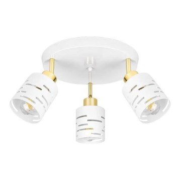 Spotleuchte ELEN 3xE27/35W/230V weiß/gold