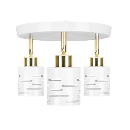 Spotleuchte ELEN 3xE27/35W/230V weiß/gold