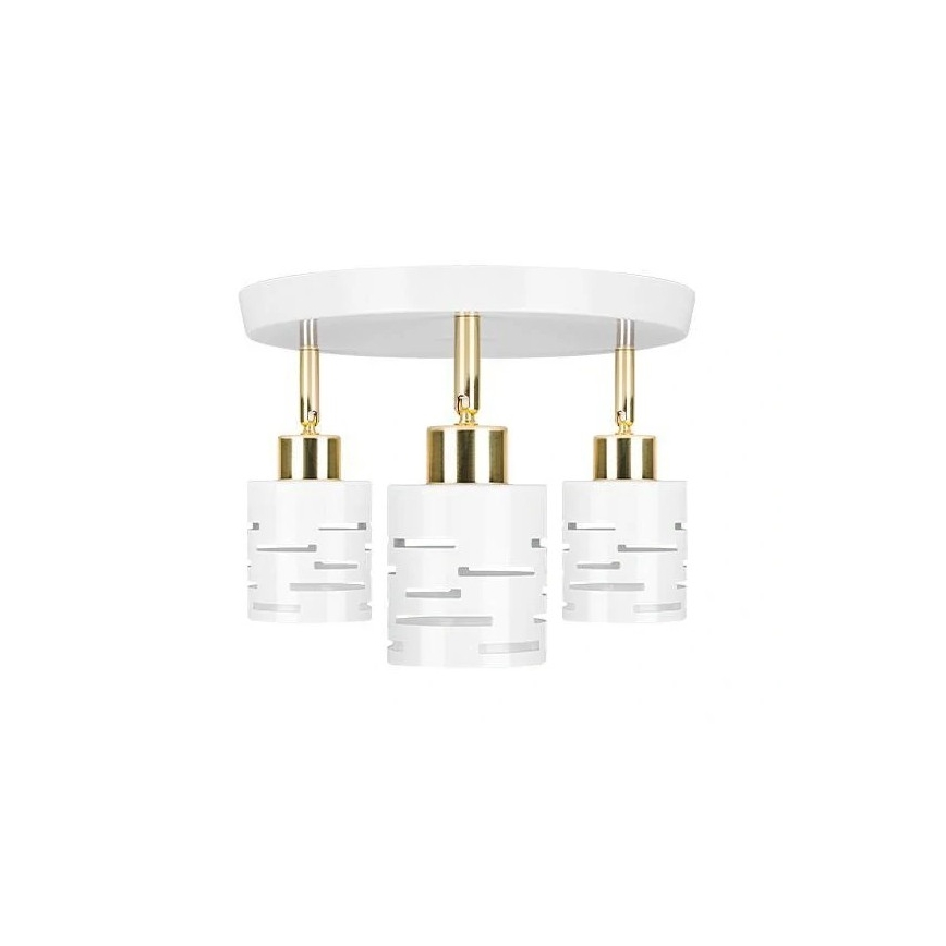 Spotleuchte ELEN 3xE27/35W/230V weiß/gold