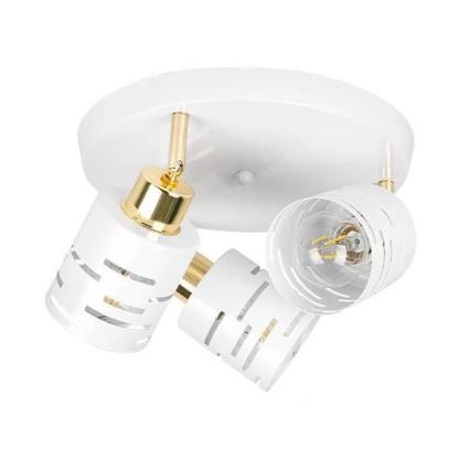 Spotleuchte ELEN 3xE27/35W/230V weiß/gold