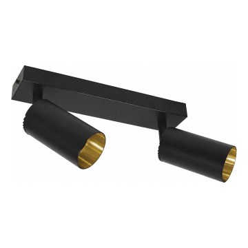 Spotleuchte FILO 2xGU10/30W/230V schwarz/gold