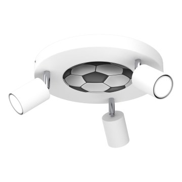 Spotleuchte für Kinder FUN 3xGU10/8W/230V weiß/Ball