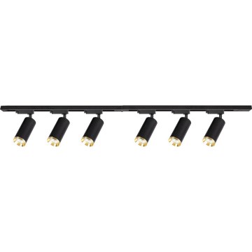 Spotleuchte im Schienensystem MICA 6xGU10/10W/230V, schwarz/gold