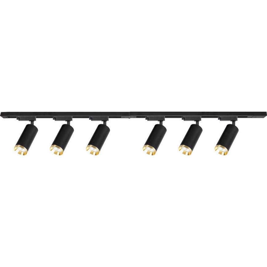 Spotleuchte im Schienensystem MICA 6xGU10/10W/230V, schwarz/gold