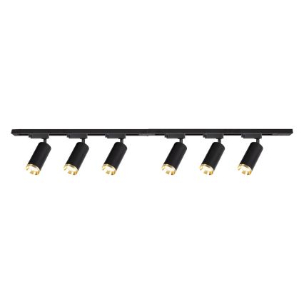 Spotleuchte im Schienensystem MICA 6xGU10/10W/230V, schwarz/gold