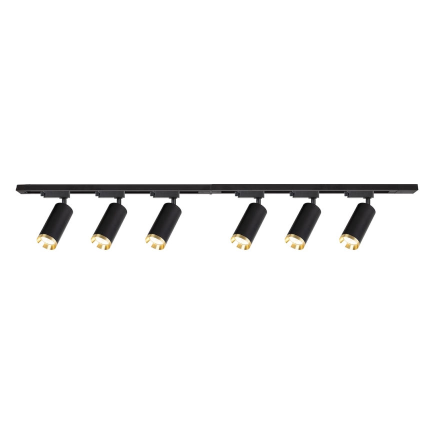 Spotleuchte im Schienensystem MICA 6xGU10/10W/230V, schwarz/gold