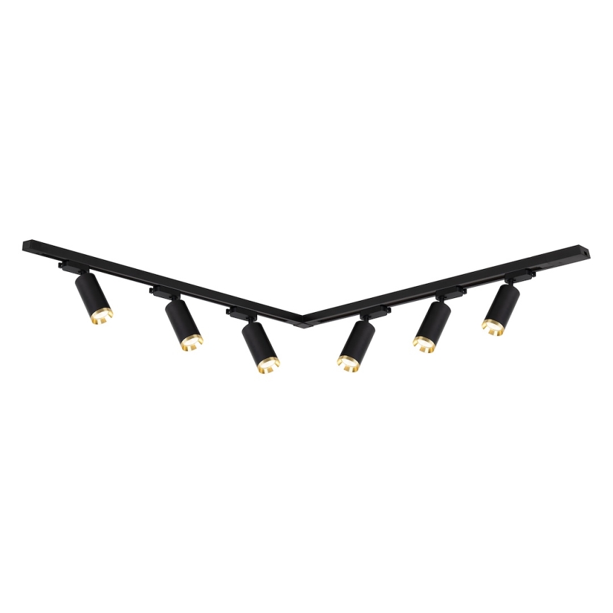 Spotleuchte im Schienensystem MICA 6xGU10/10W/230V, schwarz/gold