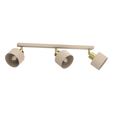 Spotleuchte PARKLA 3xE27/15W/230V Beige/Gold