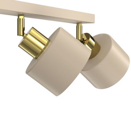 Spotleuchte PARKLA 3xE27/15W/230V Beige/Gold